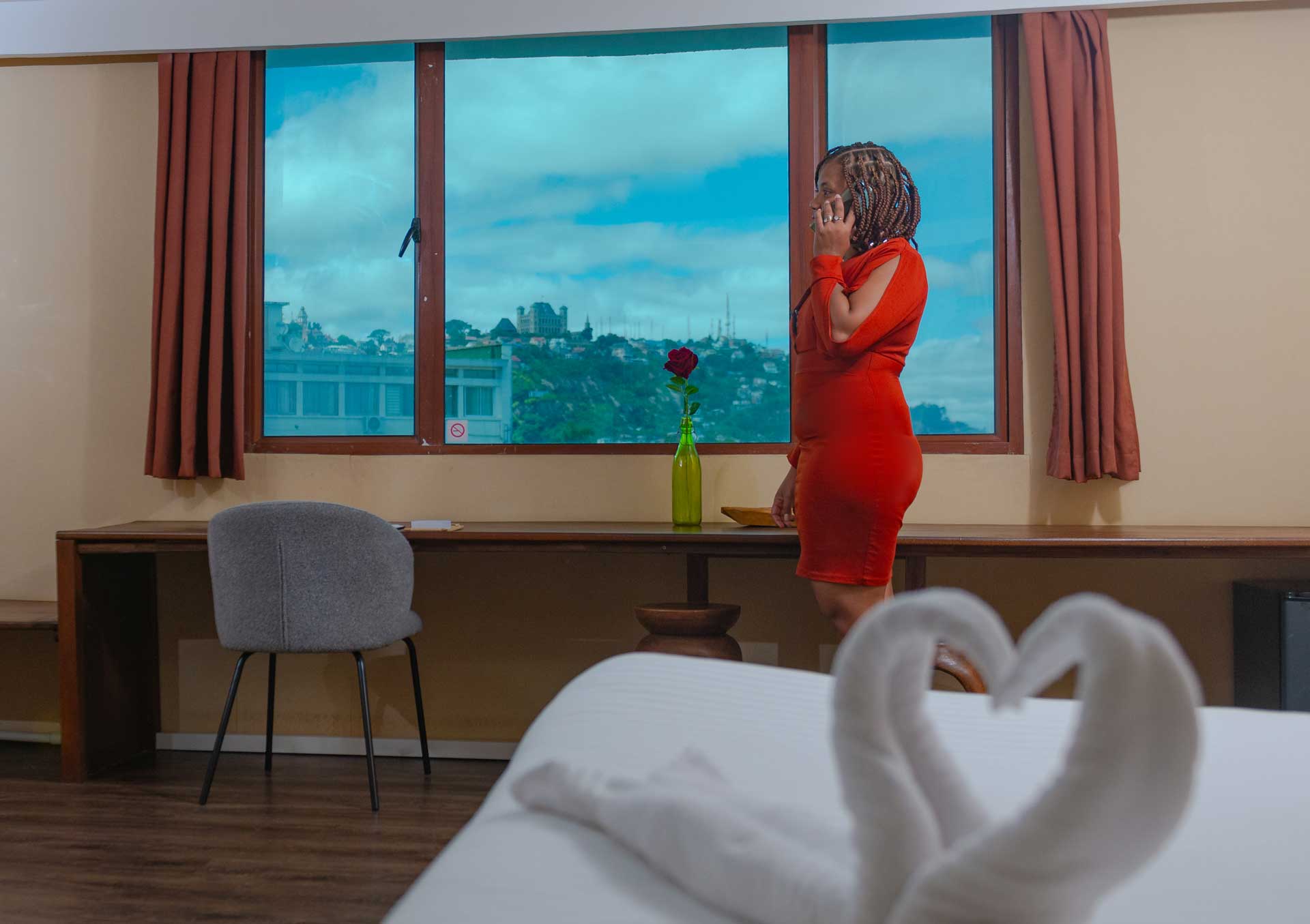 Chambre double deluxe à Antaninarenina, en plein centre ville